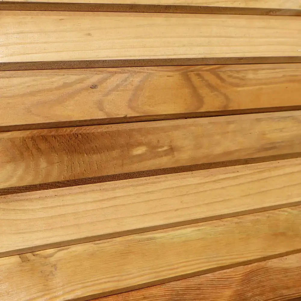 Pine Raised Wooden Trough Planter with Feet by sabodaj