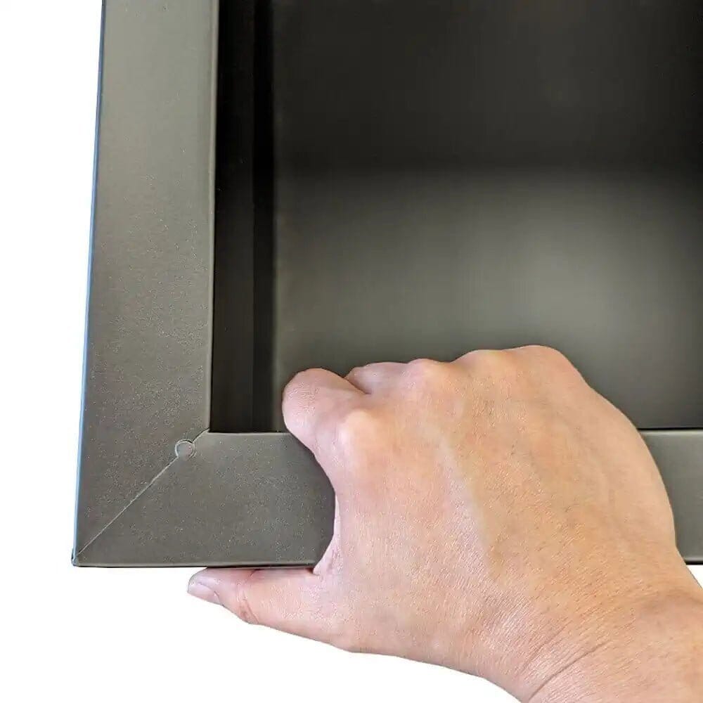 100cm Matte Black Zinc Trough Planter by sabodaj